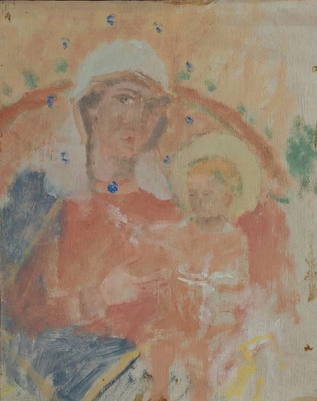 Madonna con bambino da maestro bizantino - Palazzo Pellegrini a S. Cecilia, Verona